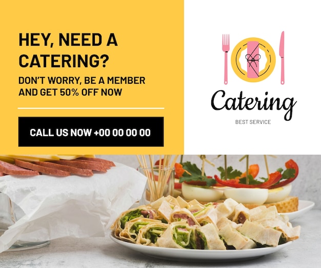 Catering masters square banner