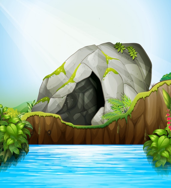 Cave in the nature