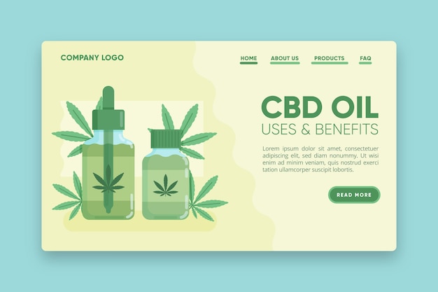 Cbd oil uses and benefits landing page