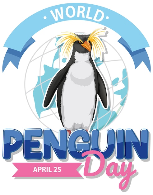 Celebrating World Penguin Day Illustration