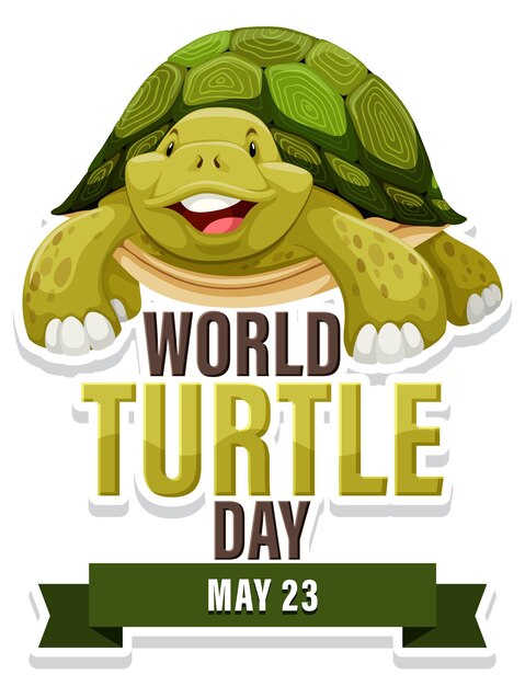 Celebrating World Turtle Day Illustration