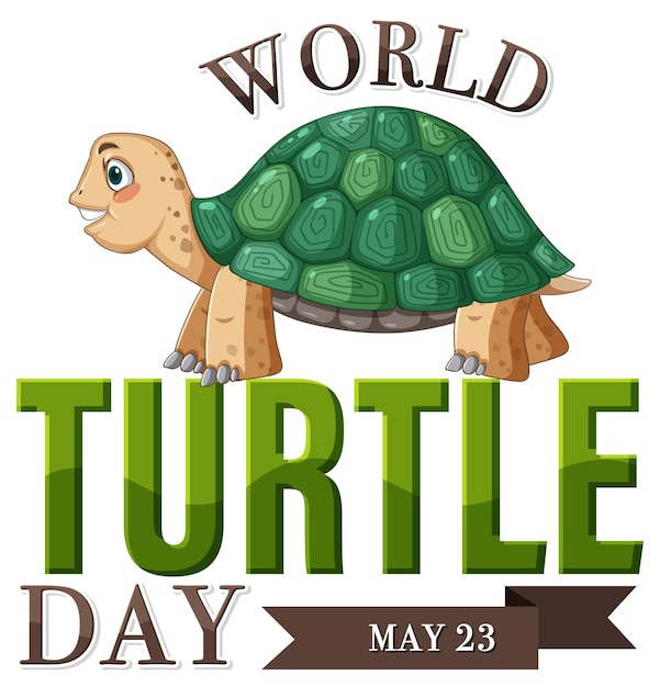 Celebrating World Turtle Day Illustration