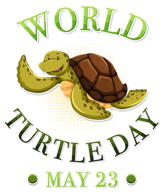 Celebrating World Turtle Day Illustration