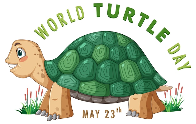 Celebrating World Turtle Day Illustration