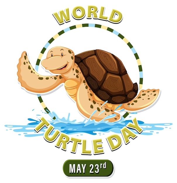 Celebrating World Turtle Day Illustration