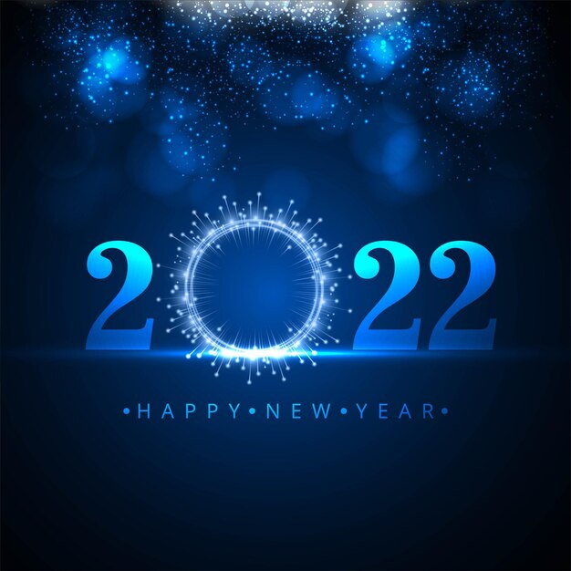 Celebration 2022 new year holiday on glitters background