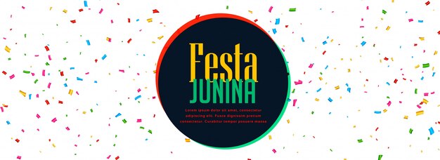 Celebration banner of festa junina