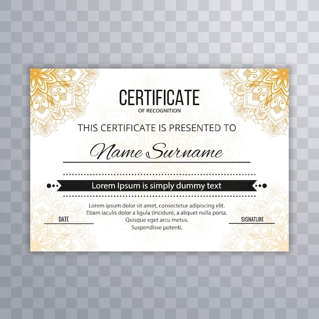 Certificate appreciation or certificate template design