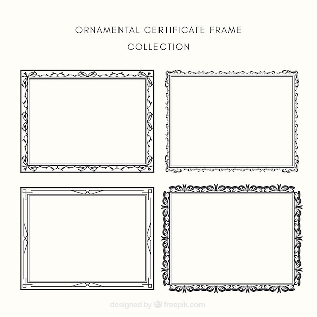 Certificate frame collectio