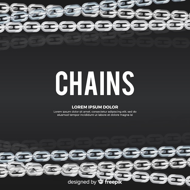 Free Vector chains background