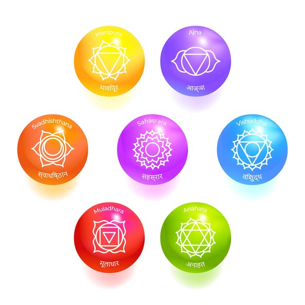 Chakras colorful pack