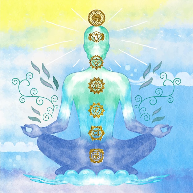 Chakras concept illustration