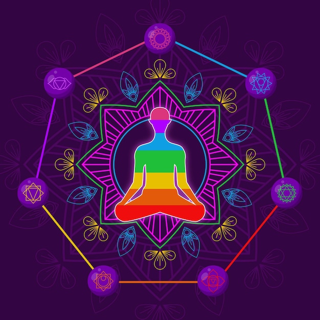 Chakras concept illustration