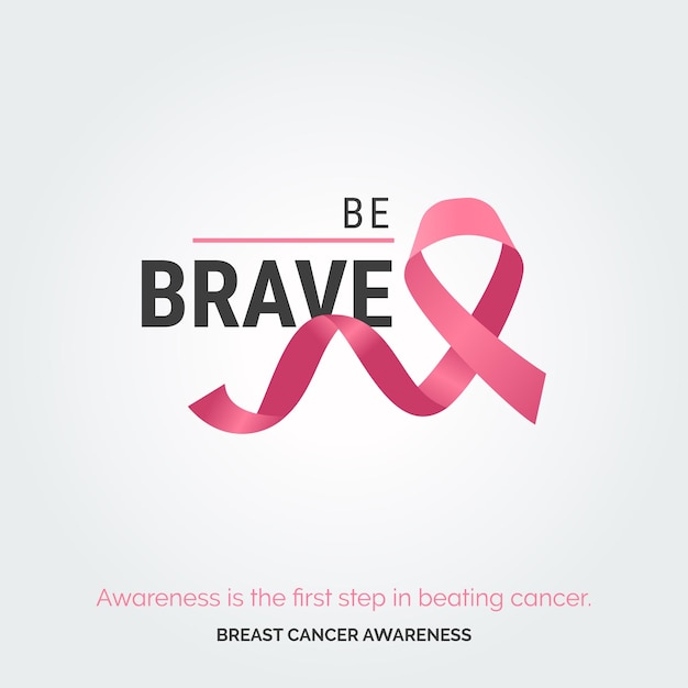 Free Vector champion pink resilience breast cancer design