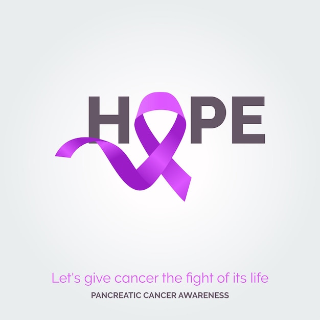 Free Vector championing pancreatic wellness awareness campaign