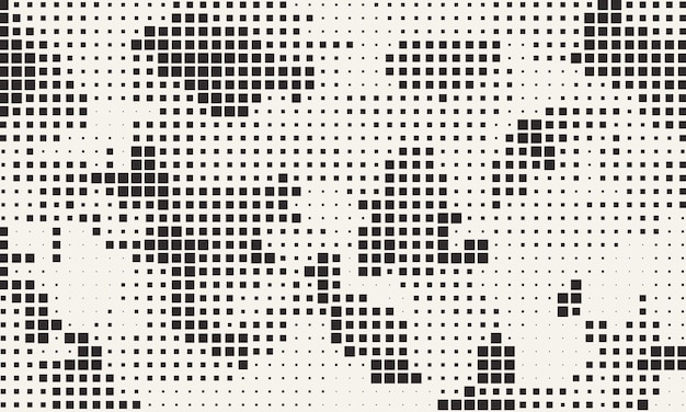 Chaotic Squares Mosaic  Halftone Pattern background