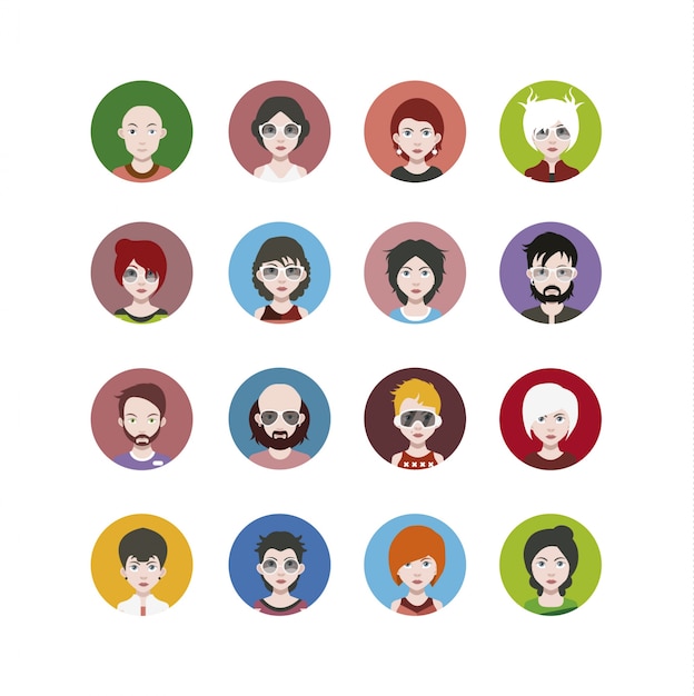 Character icons collection