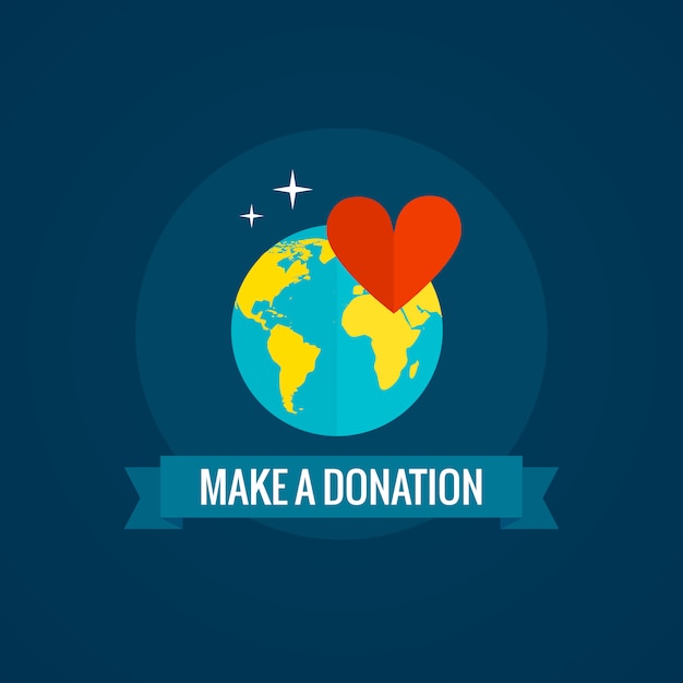 Free vector charity and donation