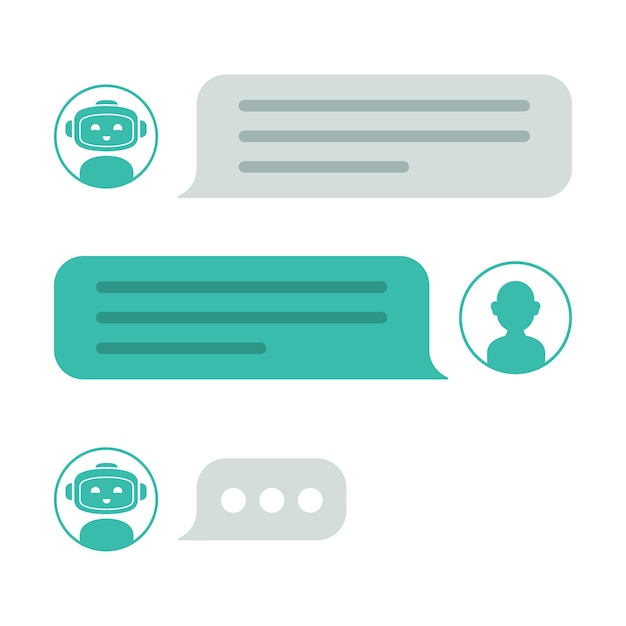 Free vector chatbot conversation vectorart