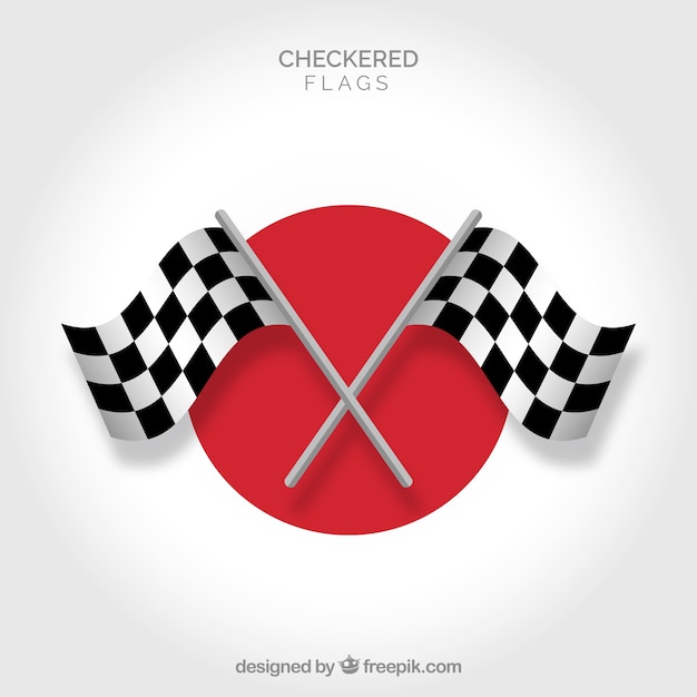 Free vector checkered flag background