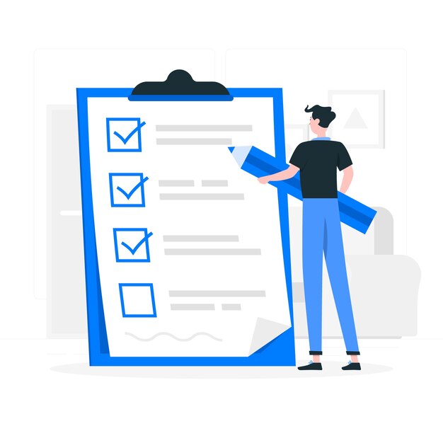 Checklist concept illustration