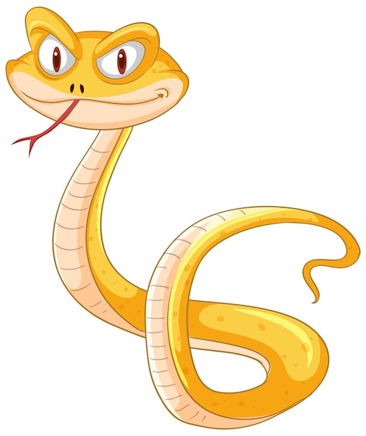 Free Vector cheerful cartoon snake illustration