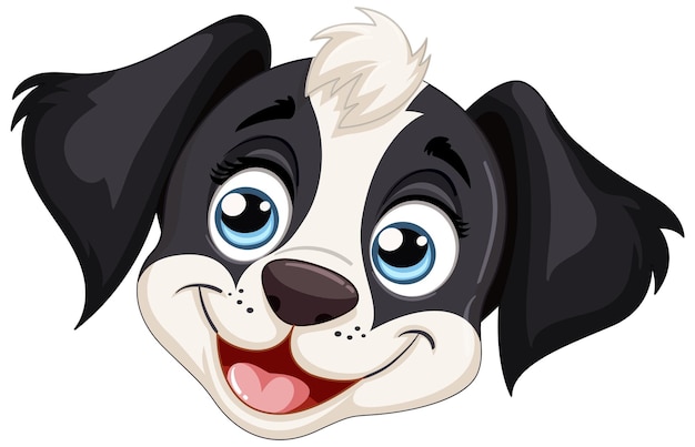 Free Vector cheerful puppy vector illustration