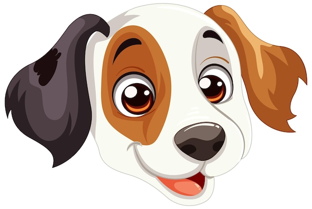 Free Vector cheerful puppy vector illustration