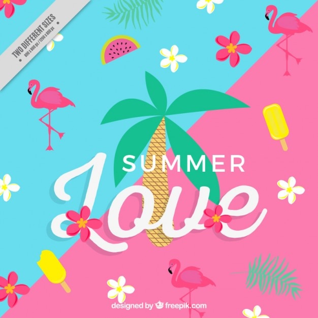 Free Vector cheerful summer background