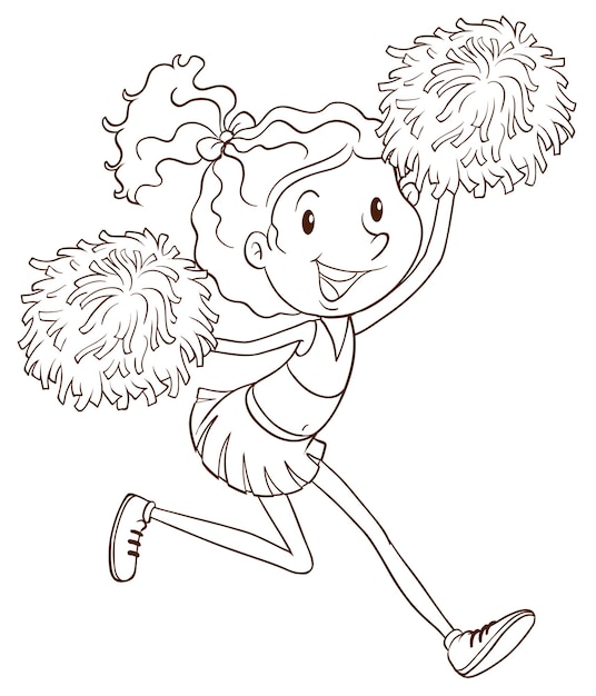 A cheerleader