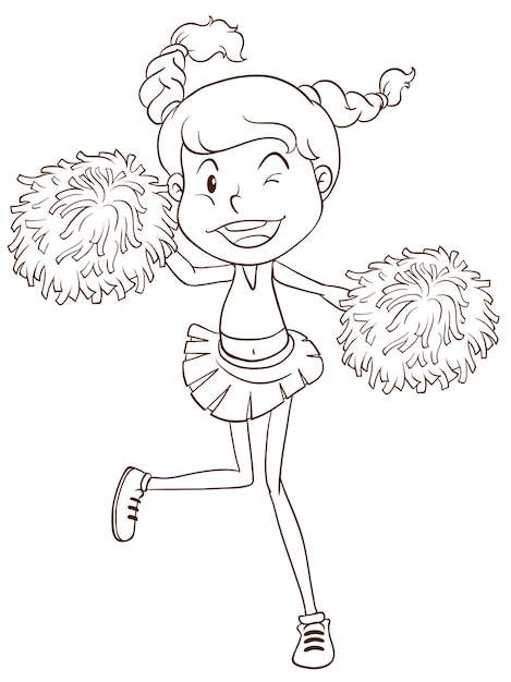 Free Vector cheerleader