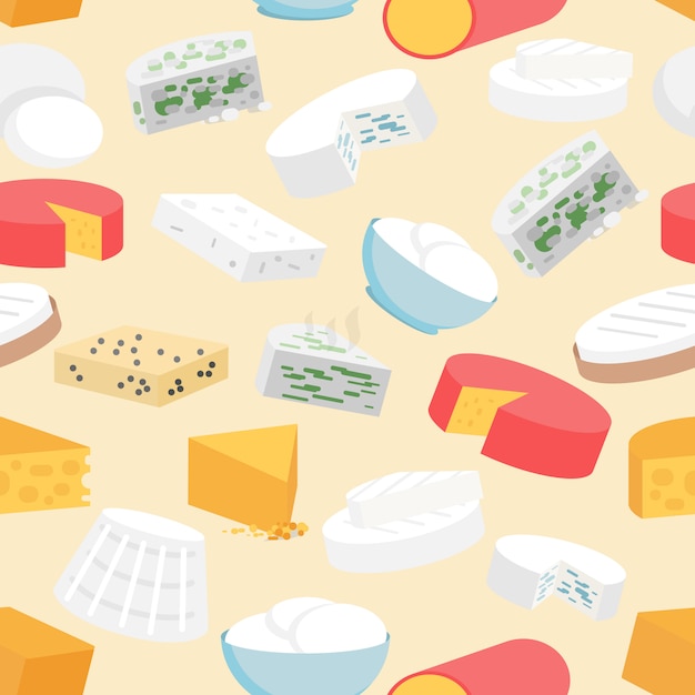 Free Vector cheese seamless pattern