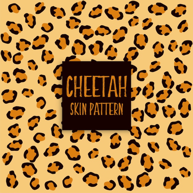 Free vector cheetah skin texture print pattern