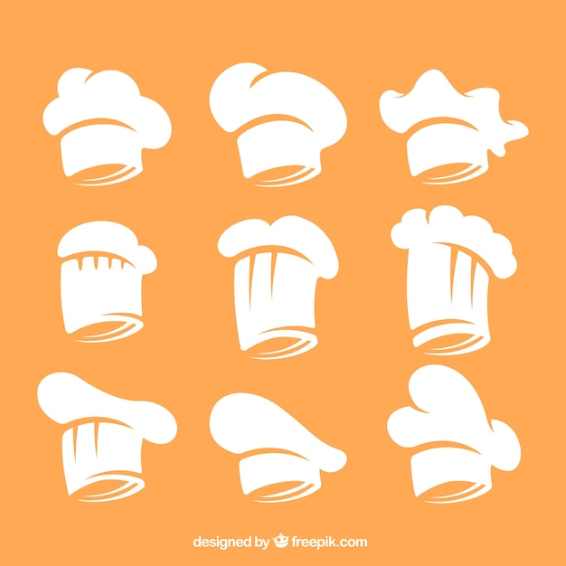 Free Vector chef hat collection