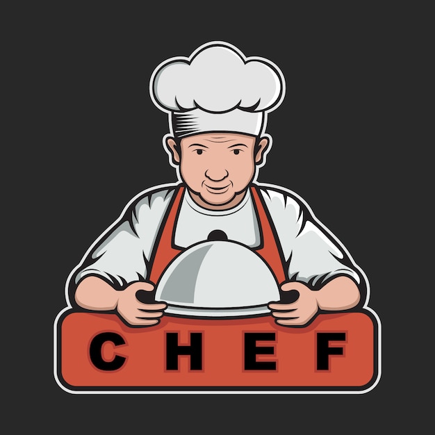 Chef logo template design