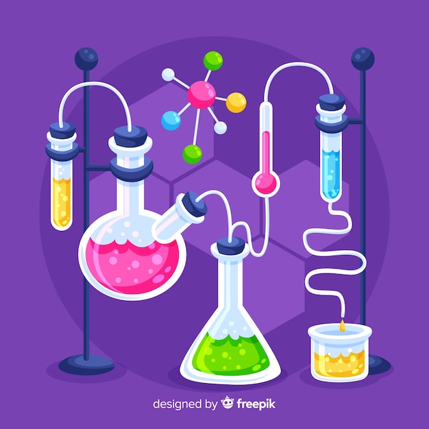 Free Vector chemistry background