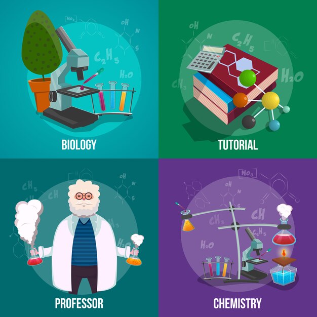 Chemistry Lab Concept Set