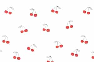 Free vector cherry background desktop wallpaper, cute vector