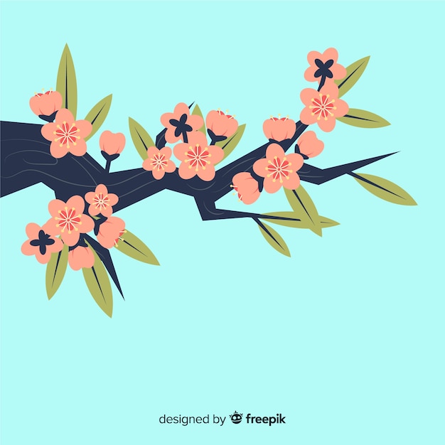 Free Vector cherry blossom background