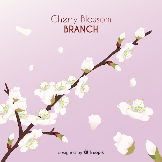 Free Vector cherry blossom background