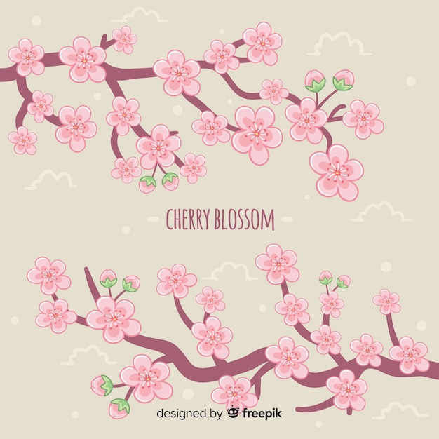 Free Vector cherry blossom branch