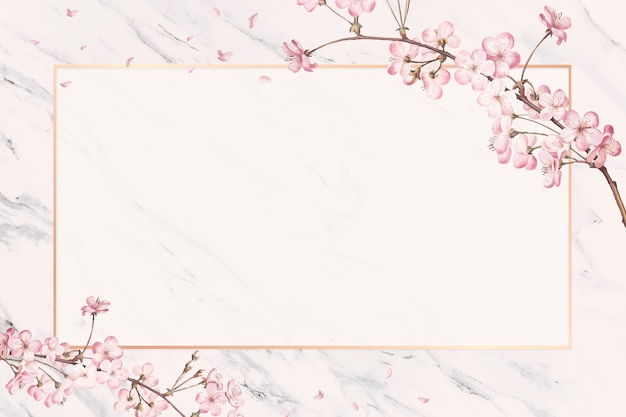 Cherry blossom frame card