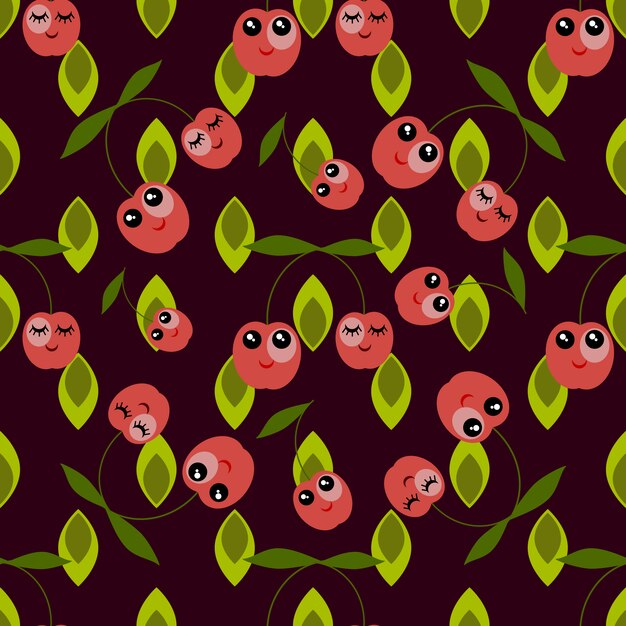 Cherry pattern background