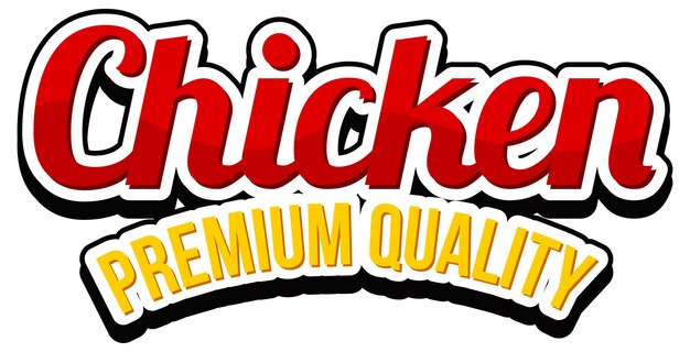 Chicken Farm Premium Quality word banner