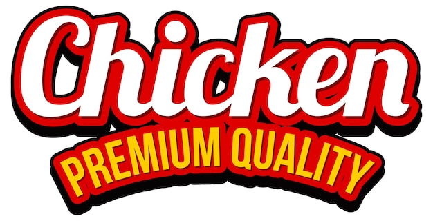 Chicken Premium Quality word logo