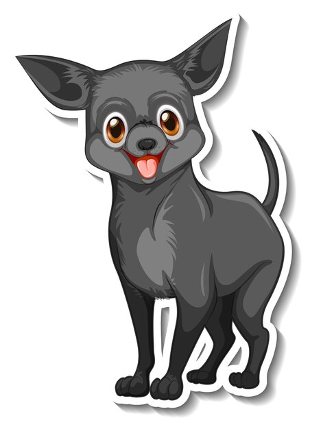 Chihuahua dog cartoon sticker