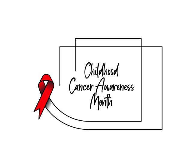 Childhood cancer awareness month banner design element