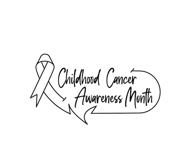 Free vector childhood cancer awareness month banner design element