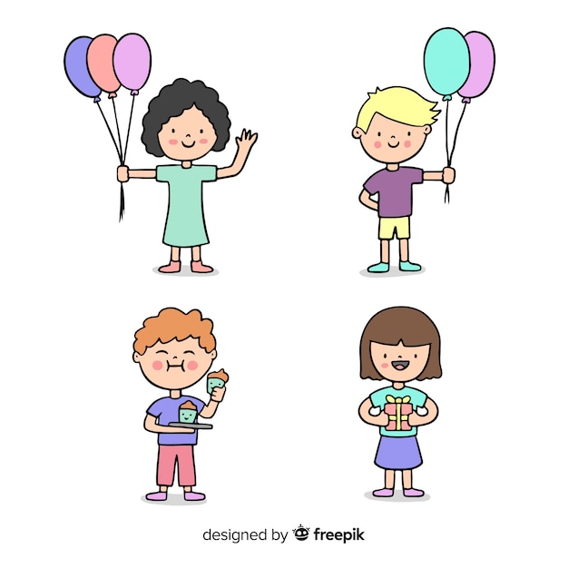 Children in birthdays collection