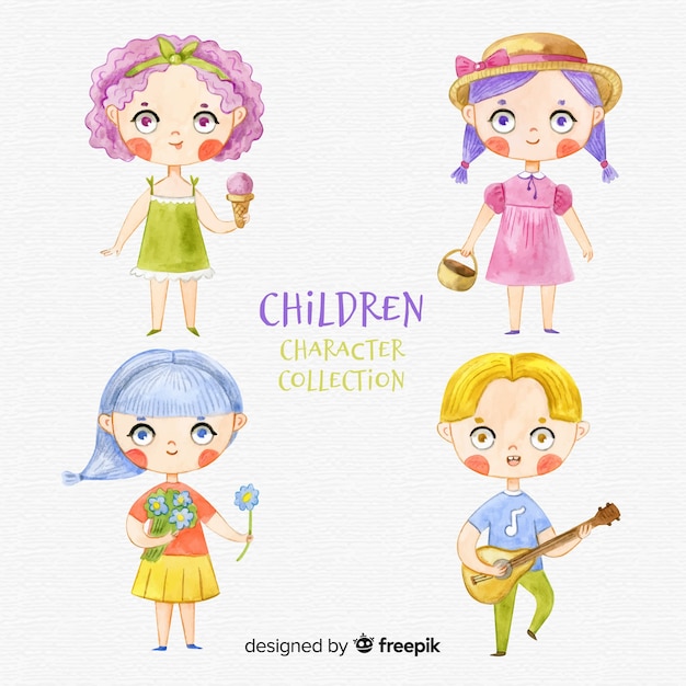 Children character collection